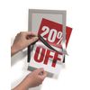 Durable DURAFRAME Sign Holder, 5.5 x 8.5, Silver, 2/Pack