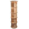 360 Rotating Open Storage Display Rack Floor Standing Bookcase for Kids Adults
