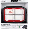 Infinity X1 Dual Power 3000 Lumen Work Light w/ Solar Charging