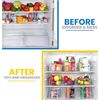 Medium Pack Of 8 Clear Pantry Storage Container Set With Handles