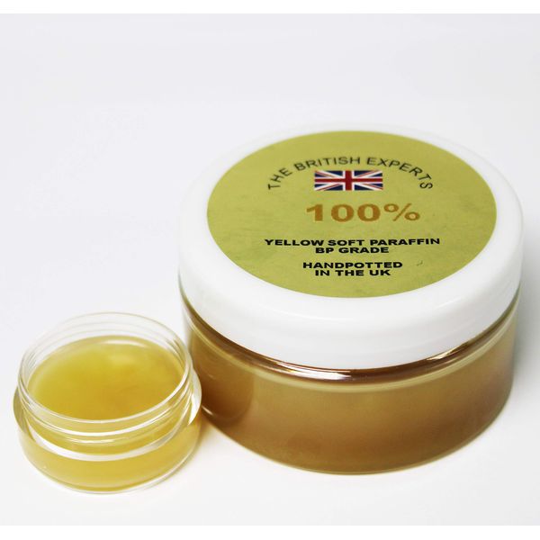 The British Experts of Yellow Soft Paraffin | Petroleum Jelly BP Grade 100ml | For Dry Skin, Chapped Lips & Lubrication…