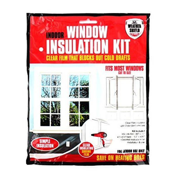 Home Window Insulation Kit Heating Glass Draught Excluder Double Glazing Film Shopmonk