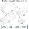 Simplesort 18-Piece Stackable Clear Drawer Organizer Set | Multi-Size Trays |...