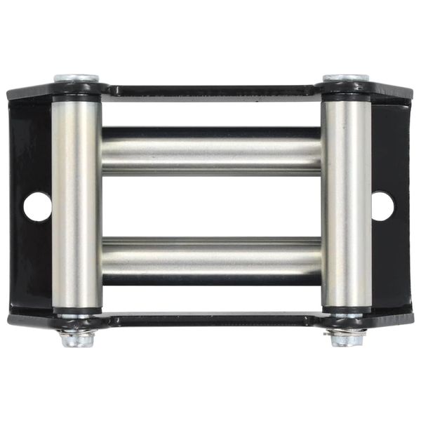 vidaXL Rollenseilfenster 4-Wege Rollenfenster Seilfenster Seilführung für Elektrische Seilwinden Forstseilwinden Stahl 1500-3000 lbs