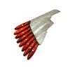 8Pcs Kitchen Knife Set Custom Handmade Professional Damascus Steel, Leather Roll
