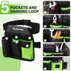 WORKPRO Garden Tool Belt Single Side Garden Tool Pouch 5 Pockets Adjustable Belt