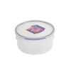 LocknLock HPL933 Round Storage Container - Clear/Blue, 600 ml (Pack of 1)