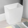 iDesign Mono Rubbish Bin, Plastic, White