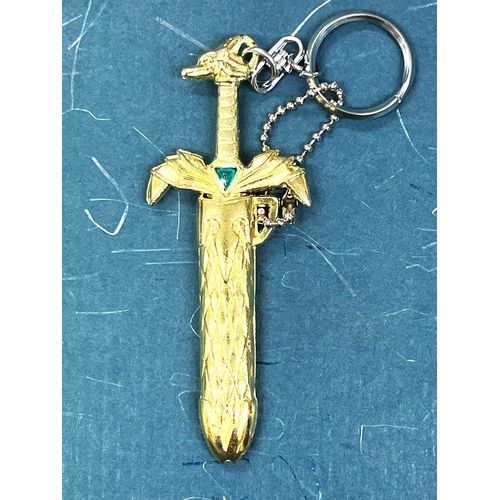 Saya with Dragon Sword Keychain [Gold]