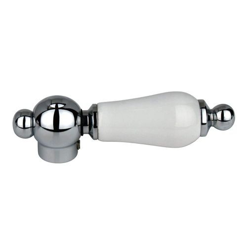Kingston Brass KBH1601PL Porcelain Lever Handle, Polished Chrome