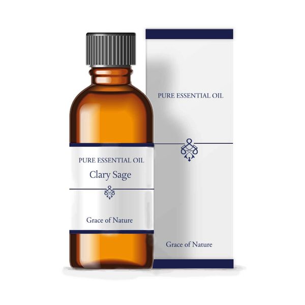 Grace of Nature Clarisage Essential Oil (1.7 fl oz (50 ml), Certified Essential Oil with AEAJ Display Standards