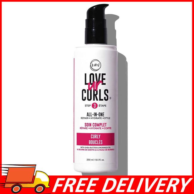 LUS Love Ur Curls All-in-One Styler for Curly Hair, 8.5 oz - Repair, Hydrate