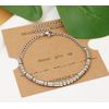 Liutufy Morse Code Bracelet Couple Matching Relationship Bracelet Adjustable Bracelet (Never Give Up)