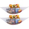 2 PK - SimpleHouseware Stuffed Animals Jumbo Toy Storage Hammock, White