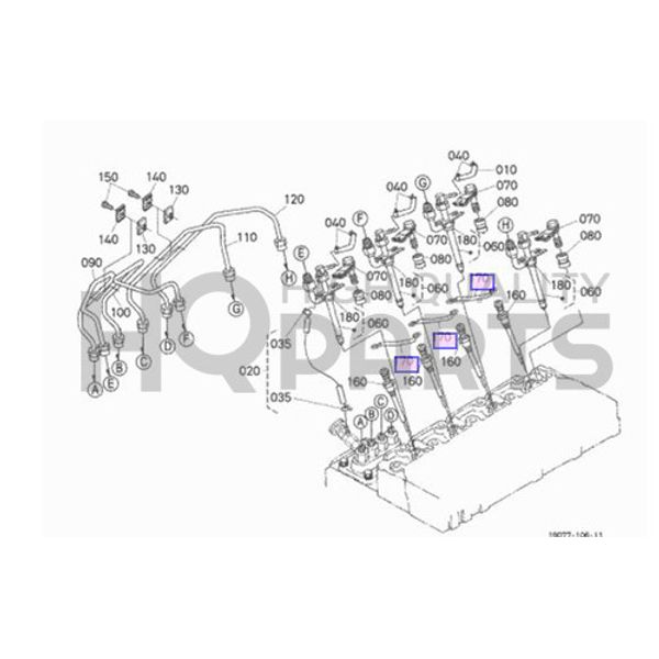 GENUINE OEM KUBOTA GLOW PLUG CORD 17331-65560   