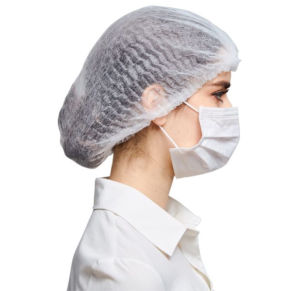 Fancystyle Case of 1000 24-Inch Disposable Hair Nets Bouffant Cap for Food Service Cooking Salon Spa