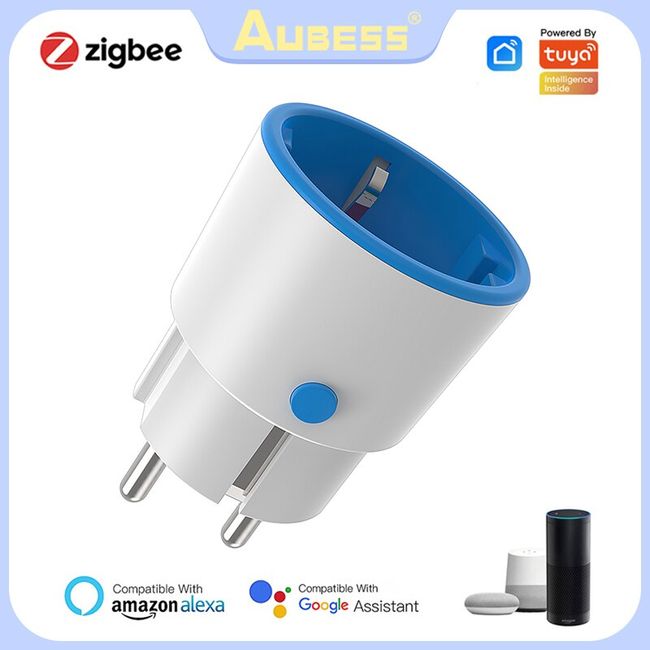 Aubess Outdoor Waterproof Smart Plug, 16A WiFi Remote Control Smart Socket  With Power Monitor Function,For Tuya Smart Life Alexa