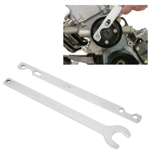 Pyhodi Fan Clutch Wrench, 2PCS 32mm Nut Holder, Sprocket Spanner Wrench Set, Fan Clutch Removal Tools, Replacement For, Car Accessories, Deformation Wear Resistance
