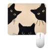 ShigKeu Cute Mouse Pad, Computer Mouse Mat, Anti-Slip Mouse Mat, Small Office Computer Mousepad, Three Cute Cat Pattern
