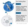 J.LUMI YCA1050 PIR Motion Sensor Light Switch, AC 85-265V 2000W, Ceiling Mount Motion Sensor Ceiling Motion Sensor Switch, PIR Sensor, Slim Profile, White