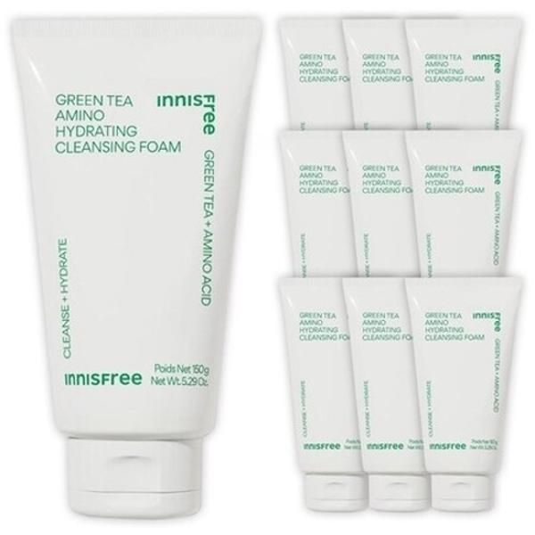 Innisfree Green Tea Amino Moisture Cleansing Foam 150g (10 pieces)