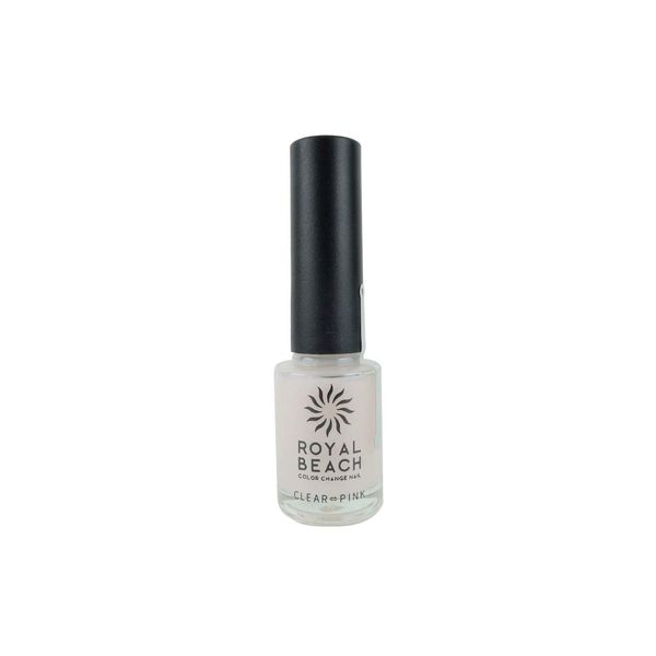 ROYAL BEACH Royal Beach Color Change Nail Clear to Pink C-02 Nail Polish CLEAR/PINK 0.3 fl oz (8 ml) (x1)