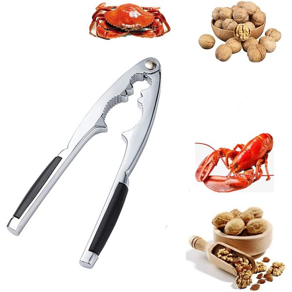 Nut Crackers Tool, Walnut Pliers, Walnut Cracker Tool, Nutcracker with Non Slip Grip, Metal Nut Cracker Tool for All Sorts of Nuts, Kitchen Plier Cutter Tool