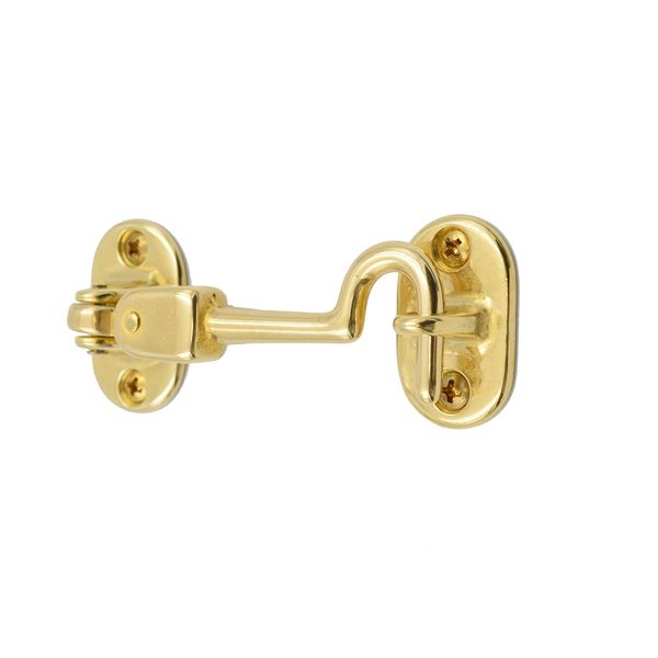 Japan Commerce Swivel Cabin Door Hook, Pull Lock, Brass, 3 inches, Quantity: 1 B-816