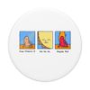 Funny Cartoon Script Sun Tanning Free Vitamin D PopSockets Swappable PopGrip