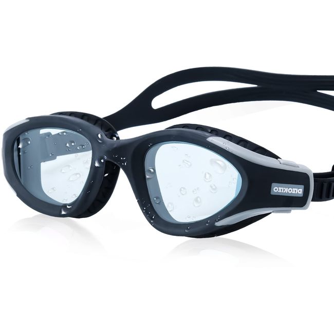 Dizokizo Schwimmbrille UV-Schutz Anti-Fog Kein Auslaufen Schwimmbrille Einfach einzustellen für Erwachsene Männer Frauen