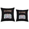 Cat-astrophic Bath Time Funny Cat Meme Shower Cat Lover Throw Pillow