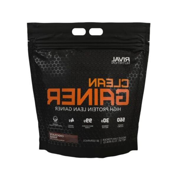 Rivalus Clean Gainer - Chocolate Fudge 10 Pound - Delicious Lean Mass Gainer ...