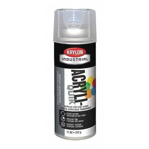 Krylon Industrial K01301a07 Spray Paint, Crystal Clear, Gloss, 12 Oz