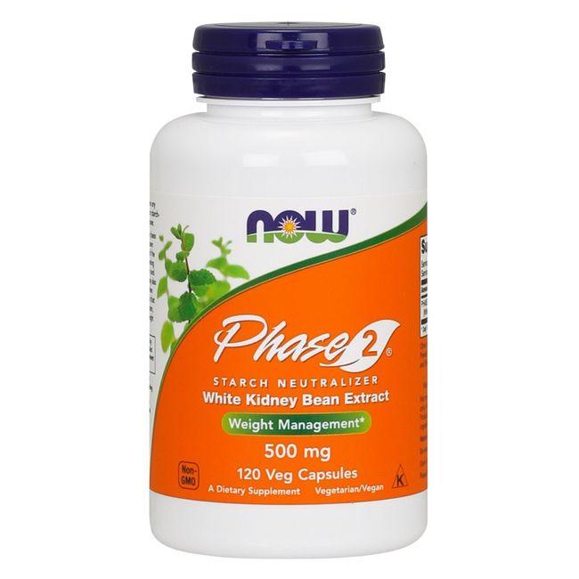 NOW Foods Phase 2, 500 mg, 120 Veg Capsules