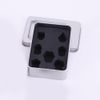 ibasenice 4pcs Dice Storage Box Metal Case with Lids Stand Candy Tin ()