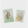 Easter Bunny and Chick Set of 2 Light-Up Canvases "Hello Spring" Easter NIB 