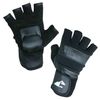 Hillbilly Wrist Guard Gloves - Half Finger (Black, X-Large)