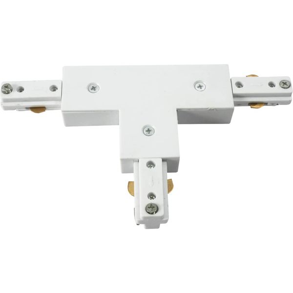 Mains 240V Single Circuit Track Accessories Accessory T Angle Connector - White