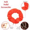 Set of 2 Solid Scrunchies (Neon Orange)