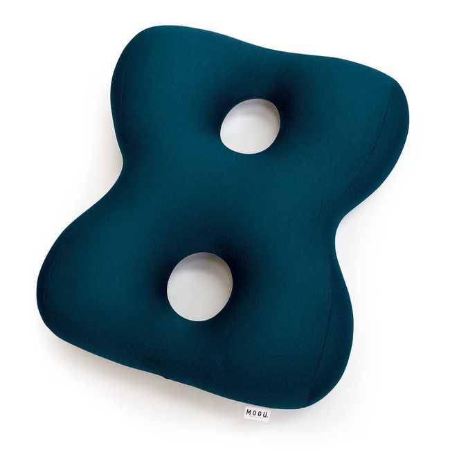 MOGU DBL Bead Cushion, Blue, Posture Core Supporter Eight, Deep Blue