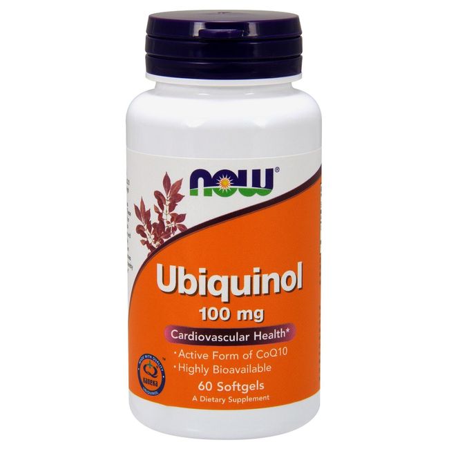 NOW Foods Ubiquinol, 100 mg, 60 Softgels