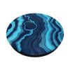Blue Agate Quartz Gemstone Crystal Pattern No. 3 PopSockets Swappable PopGrip