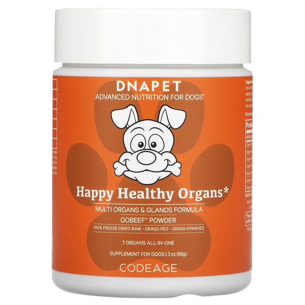 DNA Pet, Happy Healthy Organs, Multi Organs & Glands Formula, For Dogs, 3 oz (85