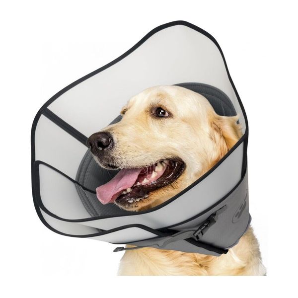 IFurffy Dog Cone for After Surgery，Breathable Soft Dog Cone Size Extra Large