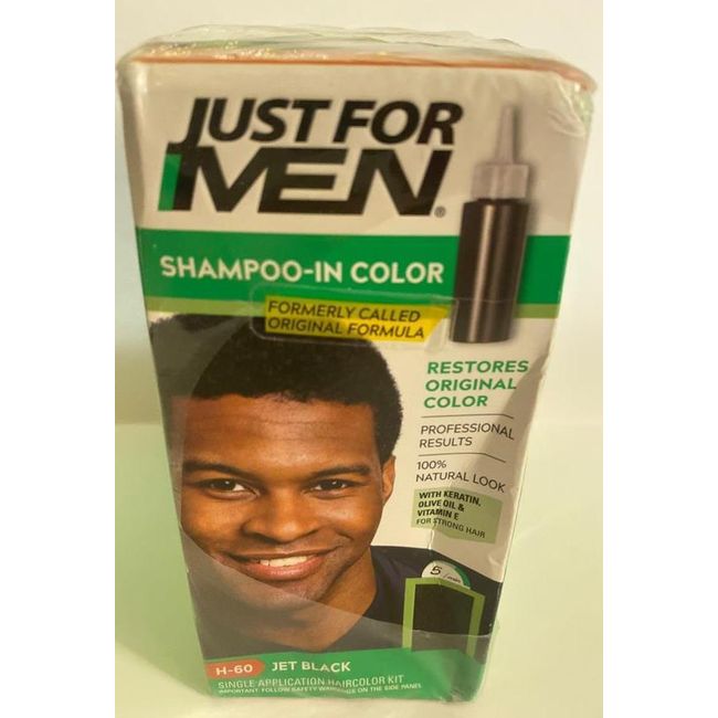 Just For Men Shampoo in Hair Color Jet Black H-60 NEW Sealed 3 Pack