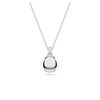 Swarovski Meteora pendant, White, Rhodium plated