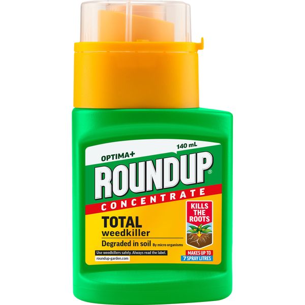 Roundup Optima+ Total Weedkiller, Concentrate, 140 ml