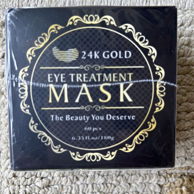 24k Gold Eye Treatment Mask The Beauty You Deserve 60 Pcs 6.35 oz / 180g * New