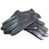 Ladies Leather Gloves Fully Lined (LARGE, NAVY)