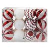 VFM - Red & White 6 cm Baubles Candy Cane (24 Pack) - Christmas Tree Decorations